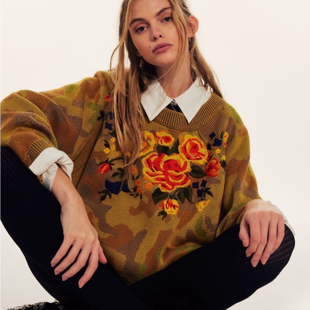 Cozy Knit Sweater in Olive Green